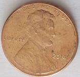 США 1 цент 2014, фото №2