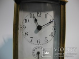 Старые каретные часы с будильником, фото №3