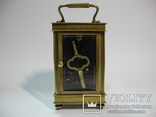 Старые каретные часы с будильником, фото №7