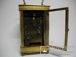 Старые каретные часы с будильником, фото №8