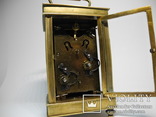 Старые каретные часы с будильником, фото №13