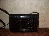 Винтажная сумка\клатч из кожи крокодила berma франция, фото №3