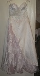 Свадебное платье бело-розовое + подъюбник-колокол, numer zdjęcia 2