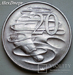 Австралия, 20 центов Утконос 1967, фото №2