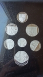 Годовой 2008 набор серебряных монет Великобритании в коробке.., фото №4