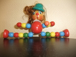 Деревянная игрушка Клоун. СССР  80- е года ХХ века., фото №4