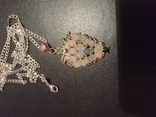 Ожерелье с натуральными опалами и диопсидами, фото №2