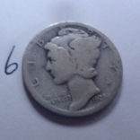 10 центов 1928  США серебро    (Н.22.16)~, фото №2