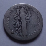 10 центов 1928  США серебро    (Н.22.16)~, фото №4