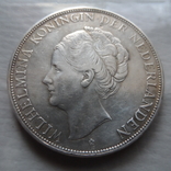 2 и 1/2 гульдена 1929 Нидерланды серебро   (Н.25.1)~, фото №4
