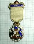 Награда масонов STEWARD. Серебро. RMIG 1924 г., фото №3