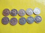 Канада , 10 шт. 5 центів 1974-2001 г, фото №2