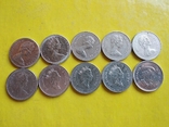 Канада , 10 шт. 5 центів 1974-2001 г, фото №3