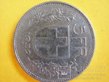 5 франков 1932 год Швейцария, фото №3