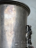 Бокал серебро 84 проба ангел 1860 года 0.33 литра, фото №6