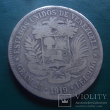 5 боливар 1919 Венесуэлла   серебро  (2.3.3)~, фото №2
