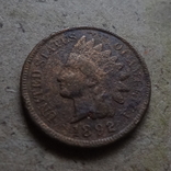 1 цент 1892  США    (Д.6.6)~, фото №4