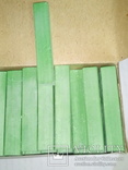 Цветные мелки зеленые 1 упаковка 32 штуки СССР.1988 год, фото №3