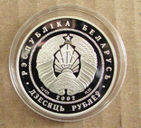 2002 Беларусь, 10 руб. Янка Купала, Серебро, фото №3