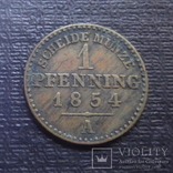 1 пфенниг 1854 Германия    (К.4.10)~, фото №2