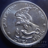 2 марки 1913 Германия UNC  серебро  (К.18.1)~, фото №3