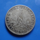 1 франк 1899 Франция серебро   (Х.1.9)~, фото №3
