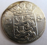 Нидерланды, WEST FRISLAND, 2 серебряных стюйвера 1716, фото №3