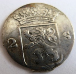 Нидерланды, HOLLAND, 2 серебряных стюйвера 1791, фото №3