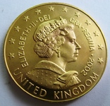 UNITED KINGDOM, комплект европробы 5 евро-1 цент 2002 *9 монет, фото №5