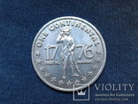 Настольная медаль "76 American Bicentennial continental". США., фото №2