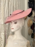 Плоская широкополая шляпка.Розовая ., фото №8