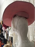 Плоская широкополая шляпка.Розовая ., фото №9