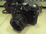 Фотоаппарат Зенит TTL олимпиада с чехлом, объектив helios-44M, фото №2
