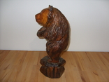 Большая деревянная резная фигура Медведь, фото №5