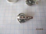 Кольцо и серьги серебро 925 цирконий, фото №6
