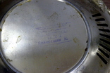 Пара декоративных тарелок-блюд-фруктовниц-хлебниц из алюминия.Времен СССР, фото №9