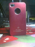  Чехол красный на iPhone 4/4s,твёрдый пластик, приличное состояние, фото №7