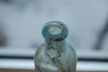 Бутылочка из зеленого стекла. 95мм, фото №4