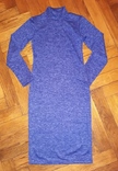 Sukienka golf etui niebieski melanż angora-soft pp 42(1), numer zdjęcia 5