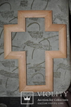 Рамка дубовая форме креста, фото №2
