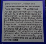Германия 5 марок 1982 10 лет конференции ООН по окружающей среде, фото №5