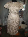 Эксклюзивное парчовое платье от модистки, фото №3