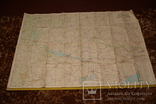 Дорожная карта краснознаменного Киевского военного округа 1989 Длина 1,3м, фото №2