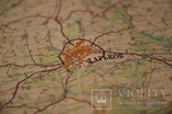 Дорожная карта краснознаменного Киевского военного округа 1989 Длина 1,3м, фото №6