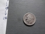 10 центов 1947 США  серебро    (С.7.28)~, фото №2
