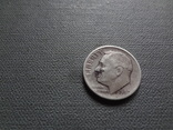10 центов 1947 США  серебро    (С.7.28)~, фото №3