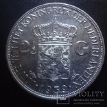 2,5 гульдена 1939 Нидерланды   серебро    (3.4.12)~, фото №4