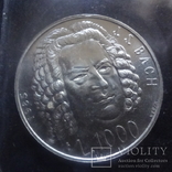 1000 лир 1985 Сан Марино Бах запайка серебро    (3.5.7)~, фото №2