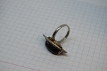 Кольцо с черным камнем, фото №5