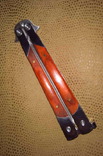 Складной нож-балисонг (бабочка) красное дерево. Блиц., фото №4